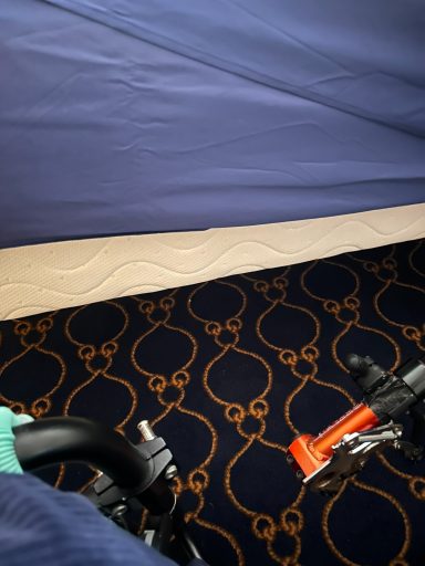 Bed clearance The clearance between the bed and the floor, enough to allow a hoist to be used